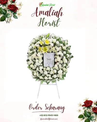 Krans Bunga Duka Cita di Cikiruh